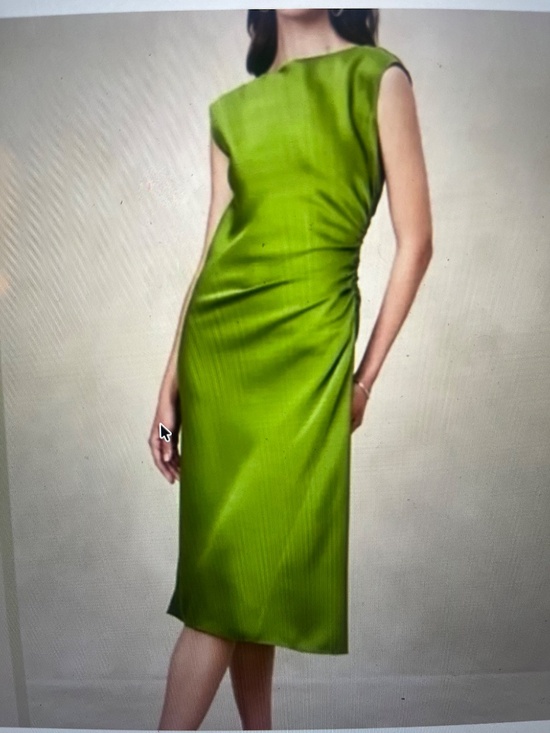 Banana Republic Dresses & Skirts - Banana Republic Midi Dress - Green Satin - Size 8 - NWOT